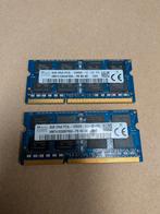 16gb DDR3 - 2x SK Hynix 8GB PC3L-12800S Laptop Geheugen, Computers en Software, RAM geheugen, Ophalen of Verzenden