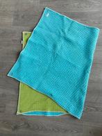 Koeka dubbel wafeldeken ledikant, lime turquoise, Kinderen en Baby's, Dekens, Slaapzakjes en Inbakerproducten, Ophalen of Verzenden