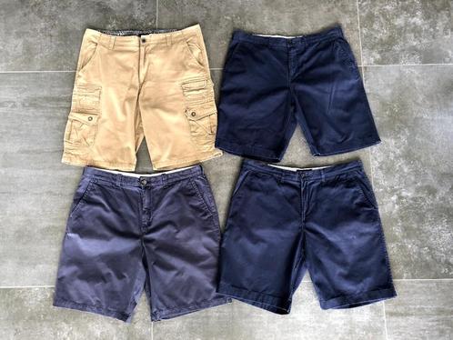 4 heren bermuda's, maat 38, Kleding | Heren, Broeken en Pantalons, Gedragen, Blauw, Verzenden