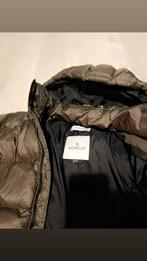 Donker groene mocler jas maat 140-146, Ophalen, Moncler, Overige maten, Gedragen