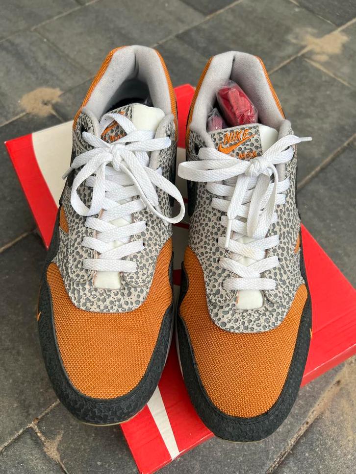 Nike Air Max 1 Safari EU 47 - Limited Edition!, Kleding | Heren, Schoenen, Zo goed als nieuw, Sneakers of Gympen, Overige kleuren