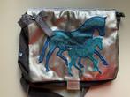 tas - schooltas voor de paardenliefhebbers, Ophalen of Verzenden, Zo goed als nieuw, Grijs, Schoudertasje