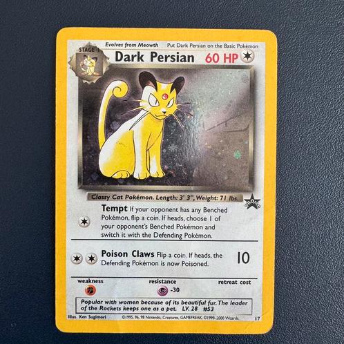 Pokemon Dark Persian WP17 Black Star Promo, Hobby en Vrije tijd, Verzamelkaartspellen | Pokémon, Zo goed als nieuw, Losse kaart