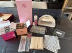 Complete pink gellac set met 11 kleuren, Ophalen of Verzenden, Zo goed als nieuw, Handen en Nagels