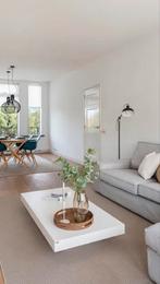 Lage witte salontafel InsideDesign – 140x70 – modern, Huis en Inrichting, Stoffering | Vloerbedekking, Ophalen, Wit, Zo goed als nieuw