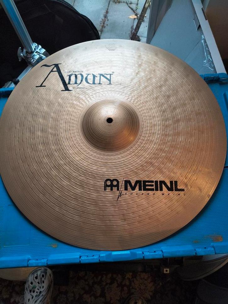 Meinl Amun 20" Dry Ride Bekken, Muziek en Instrumenten, Percussie, Gebruikt, Overige soorten, Ophalen of Verzenden