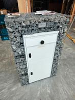 Pakketlokker RVS Wit met Steenkorf, Tuin en Terras, Brievenbussen, Ophalen, Nieuw, Rvs