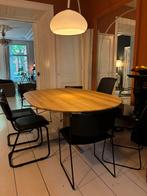 Vier design leren eettafelstoelen gispen / arrben, Huis en Inrichting, Stoelen, Ophalen