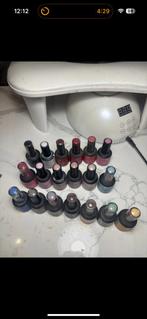 20 pinkgellak kleurtjes, Sieraden, Tassen en Uiterlijk, Ophalen, Gebruikt, Overige kleuren, Handen en Nagels