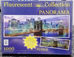 Puzzel - Brooklyn Bridge NY  1000 stukjes  fluroriserend, Ophalen of Verzenden, 500 t/m 1500 stukjes, Nieuw, Legpuzzel