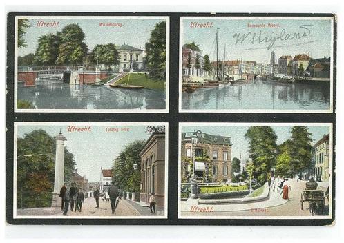 Utrecht STAD - vierluik (1905), Verzamelen, Ansichtkaarten | Nederland, Gelopen, Utrecht, Voor 1920, Verzenden