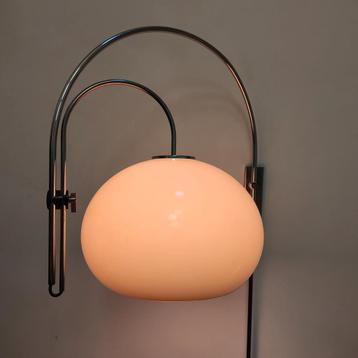 Vintage dubbele booglamp jaren 70  beschikbaar voor biedingen