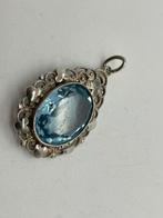 A938 Prachtige zilveren art deco hanger, Ophalen of Verzenden, Zilver, Hanger