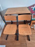Schooltafel met 2 stoelen, Ophalen, Gebruikt, Tafel(s) en Stoel(en)