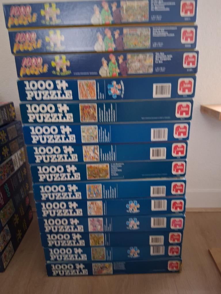 Jan van Haasteren puzzels 1000 st, Hobby en Vrije tijd, Denksport en Puzzels, 500 t/m 1500 stukjes, Ophalen of Verzenden