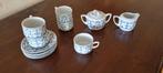 Blauw-Wit Porseleinen Koffie / Theeservies, Ophalen of Verzenden