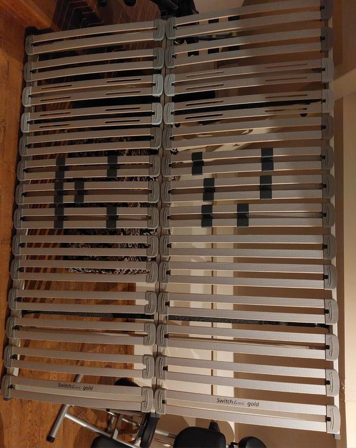 Lattenbodem 160x200 - Tweepersoons, Huis en Inrichting, Slaapkamer | Matrassen en Bedbodems, Gebruikt, Bedbodem, 160 cm, 200 cm