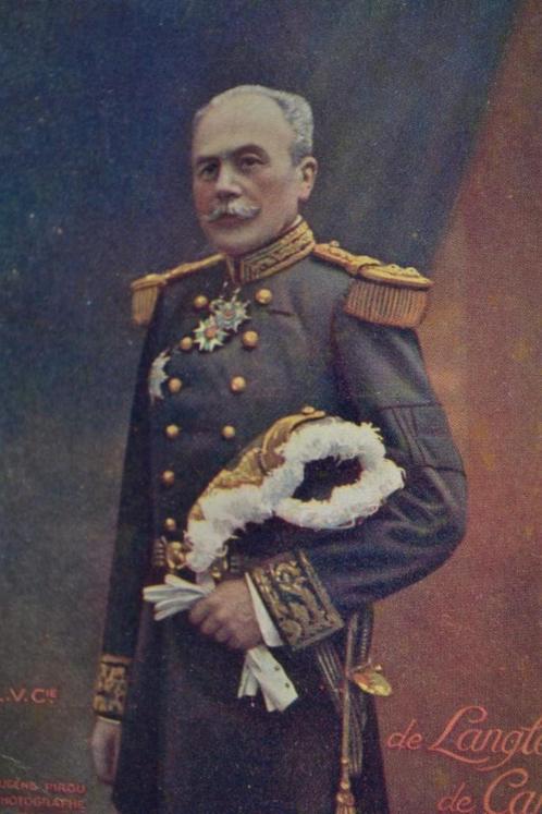 frankrijk ww1 1915nbevelhebber de langle de cary, Verzamelen, Ansichtkaarten | Themakaarten, Gelopen, Voor 1920, Sterren en Beroemdheden