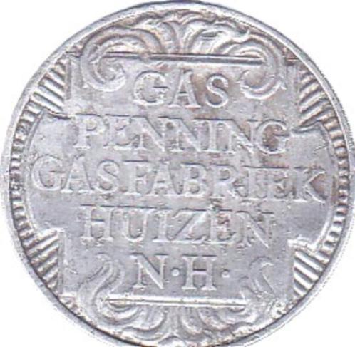 GAS PENNING HUIZEN N-H, Postzegels en Munten, Penningen en Medailles, Overige materialen, Verzenden