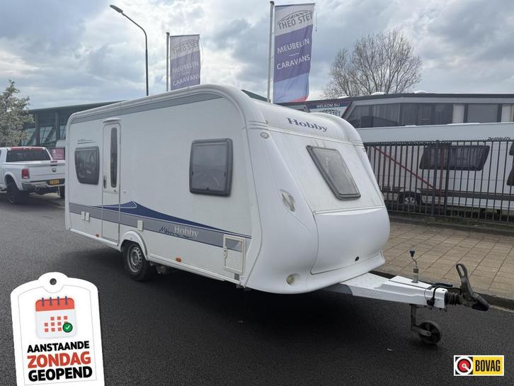 Hobby Excellent 460, Fransbed, Rondzit, Mover ,Zondag open!!, Caravans en Kamperen, Caravans, Bedrijf, tot en met 4, 1000 - 1250 kg