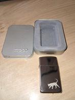 Zippo Aansteker met Kat in Blik, Verzamelen, Ophalen of Verzenden, Zo goed als nieuw, Aansteker