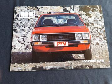  Hyundai Pony 1981 NL - folder Nederlands beschikbaar voor biedingen