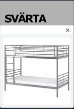 Stapelbed Ikea metaal Svärta, Huis en Inrichting, Slaapkamer | Stapelbedden en Hoogslapers, Ophalen, 90 cm, Tweepersoons, Zo goed als nieuw