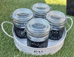 Weckfles opberg potten voorraad en gratis dienblad. Bekijk m, Ophalen of Verzenden, Zo goed als nieuw, Overige materialen, Pot, Bus of Blik