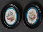 Paar antieke Franse porseleinen lijstjes circa eind 19e, Antiek en Kunst, Antiek | Porselein, Ophalen