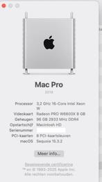 Mac Pro 2019 96GB  X6600 Sonnet 4x4 + opt NAS / Ruil MacBook, Computers en Software, Apple Desktops, Ophalen, 64 GB of meer, SSD
