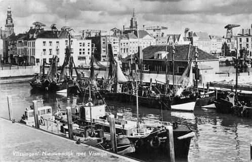 (380-258-005) Vlissingen Nieuwendijk met Vismijn, Verzamelen, Ansichtkaarten | Nederland, Zeeland, Voor 1920, Verzenden