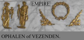 Antieke bronzen Empire ornamenten beschikbaar voor biedingen