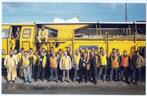 Boxtel Sectie wegonderhoud N.S. met personeel 1986., Verzenden, Nieuw, Trein, Kaart of Prent