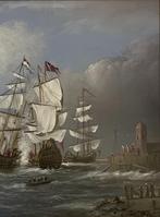 Schepen in oorlog op zee. Thomas Heesakkers., Ophalen of Verzenden