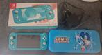 Nintendo switch lite, Ophalen of Verzenden, Turquoise, Zo goed als nieuw, Met beschermhoes of tas