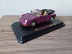 Porsche 911 Carrera Cabriolet (1994) - Bburago 1:24, Ophalen, Zo goed als nieuw, Auto, Bburago
