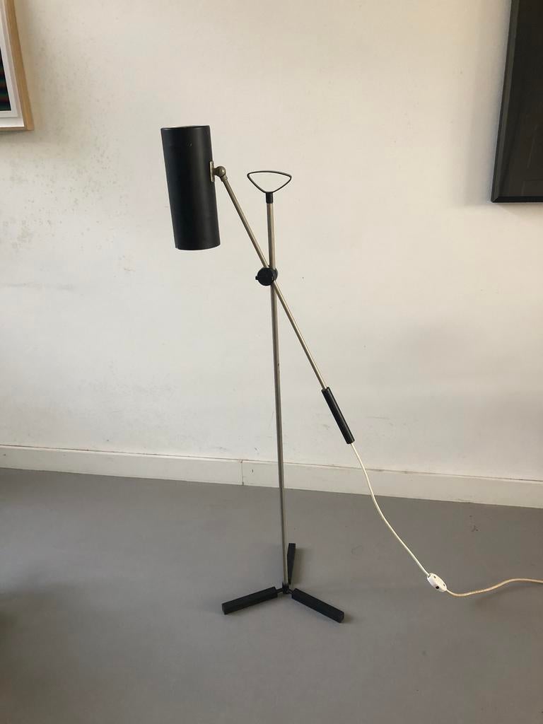 Anvia 8028 vloerlamp - vintage - zeer zeldzaam, Huis en Inrichting, Lampen | Vloerlampen, Ophalen, Gebruikt, Metaal, 100 tot 150 cm