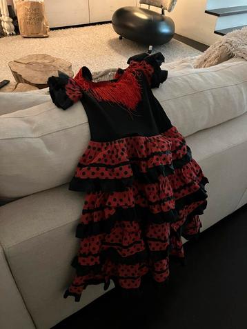 Flamenco Jurk - Maat 6-8 jaar beschikbaar voor biedingen
