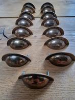 15 stuks vintage messing ladegrepen 9,5 x 4,5 cm nieuwstaat, Antiek en Kunst, Ophalen of Verzenden