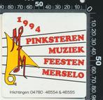 Sticker: Pinksteren Muziek Feesten Merselo 1994, Verzamelen, Verzenden, Zo goed als nieuw, Bedrijf of Vereniging
