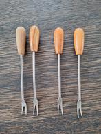 Cocktail Tapas Olijf Vorkjes 4 stuks jaren 50, Ophalen of Verzenden