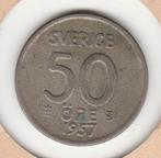 Zweden, 50 öre 1957, Postzegels en Munten, Munten | Europa | Niet-Euromunten, Zilver, Ophalen of Verzenden, Losse munt, Overige landen