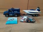 Zolderopruiming Playmobil: 5187 politieauto met politieboot., Kinderen en Baby's, Speelgoed | Playmobil, Ophalen of Verzenden