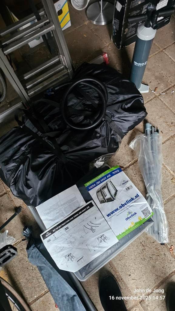 Viera 280 Easy Air Voortent - Zo goed als nieuw, Caravans en Kamperen, Voortenten en Luifels, Zo goed als nieuw, Overige merken