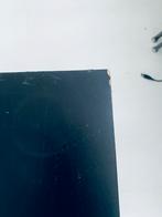 Vintage(  ikea?) Zwart TV Meubel / Bijzettafel op Wielen, Gebruikt, Metaal, Minder dan 50 cm, Rechthoekig