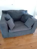 Loveseat fauteuil bankje met bijpassende hocker, Ophalen, Gebruikt, Tweepersoons, 75 tot 100 cm