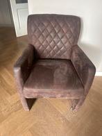 Eetkamerstoel op wielen 6 stuks, Gebruikt, Bruin, Ophalen of Verzenden, Landelijk