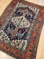 Vintage handgeknoopt perzisch tapijt hamadan 188x138, Info@SlatsAntiek.nl, 100 tot 150 cm, Perzisch, Ophalen of Verzenden