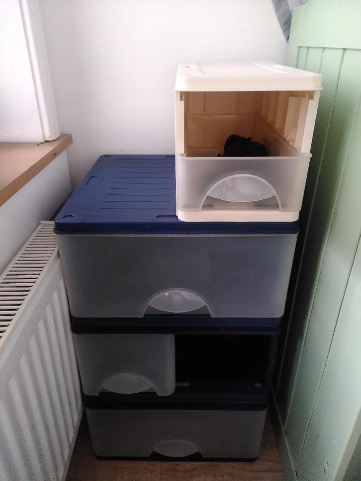 Stapelbare opbergbakken van Curver, Doe-het-zelf en Verbouw, Kratten en Dozen, Gebruikt, Bak of Kist, Minder dan 35 cm, Minder dan 40 cm