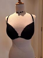 Zwart kanten bh met voorsluiting. 75D Merk H&M, H&M, Verzenden, Zwart, BH
